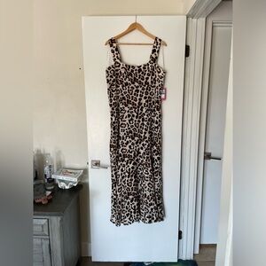 Vince Camaro Leopard Midi Dress NWT